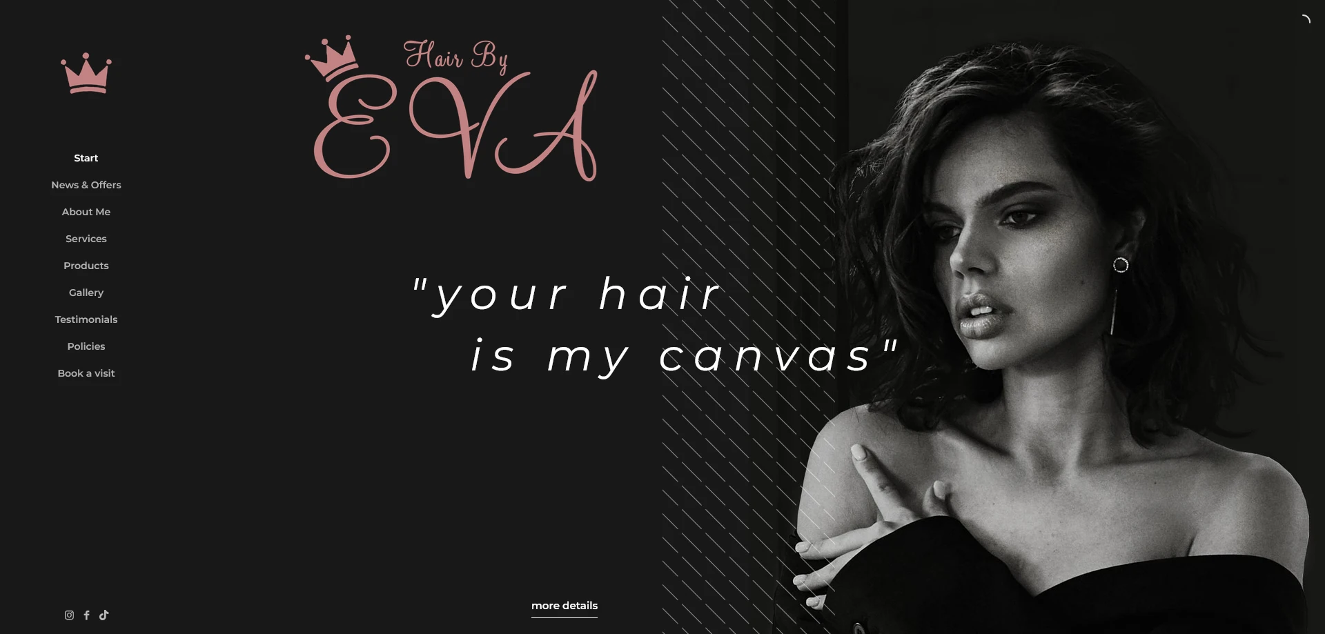 Hair by Eva salon website