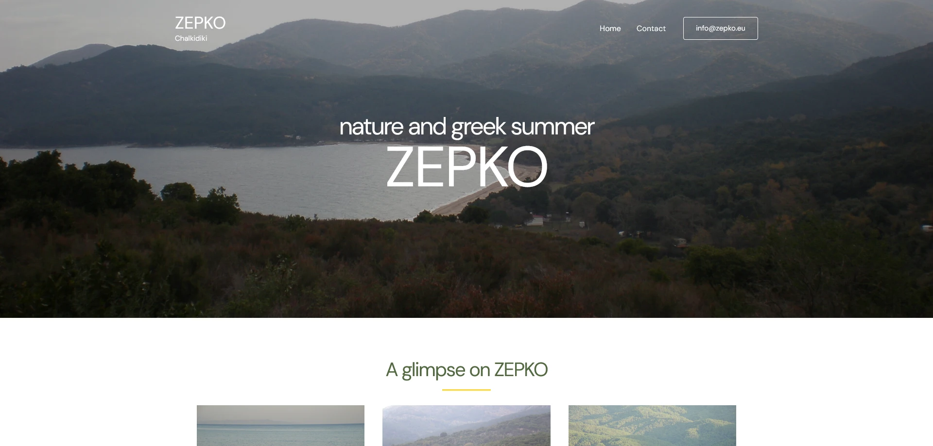 Zepko coastal and forest estate website