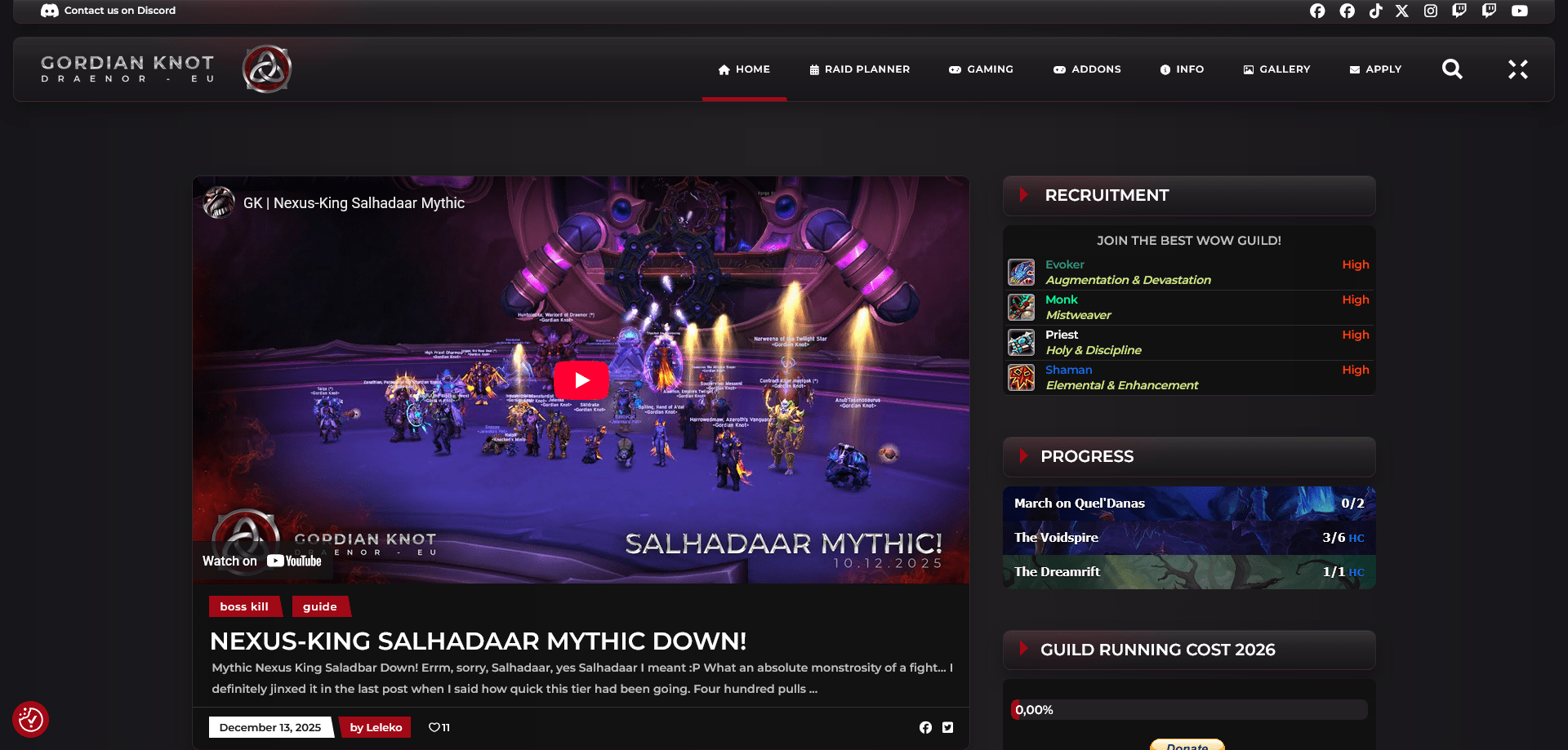 Gordian Knot website