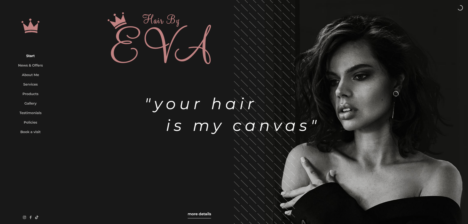 Hair by EVA website